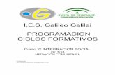 I.E.S. Galileo Galilei PROGRAMACIÓN CICLOS FORMATIVOSiesgalileocordoba.es/wp-content/uploads/2015/11/PROGRAMACIÓN... · 2. La mediación: concepto de mediación, orígenes y evolución,