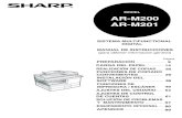 MODEL AR-M200 AR-M201 - Sharp€¦ · de sistemas de aire acondicionado o estufas. ... ligeramente diferentes a las pantallas que aparecen en otros sistemas operativos. ... El tiempo