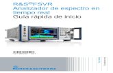 R&S FSVR Analizador de espectro en tiempo real Guía rápida ...€¦ · Las siguientes abreviaturas se utilizan a lo largo de este manual: R&S®FSVR se abrevia como R&S FSVR. R&S