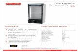 Línea Comercial Refrigerador Vertical...Modelo R16 2017 Especiﬁcaciones Técnicas Nota: Todos los controles alcanzan una temperatura de hasta 24˚ C Línea Comercial Refrigerador