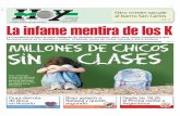 Precio de tapa: $3,00 En la noticia La infame mentira de los Ksteeve.zozor/Hoy_270513.pdf · 2013-06-02 · Edición de 40páginas En la noticia La Plata, lunes 27 de mayo de 2013