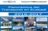 Panorámica del Transporte en Euskadi · Cuadro 1.4. Distribución de empresas y autorizaciones para transporte de mercancías por Territorio Histórico. CAPV. 2016-2017 ..... 39