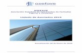 Listado de Asociados - ASEFAVE ... 2019/01/30  · de las fachadas ligeras. Eurosca es una empresa dedicada a la actividad de ingeniería de fachadas ligeras con una trayectoria de