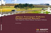Africa Transport Policies Performance Review...results in terms of the performance of terminals operated by the private sector but little progress has been made in sector governance