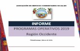 PROGRAMAS OPERATIVOS 2019 Región Occidente€¦ · 2. Farmamundi / Comunidad Autónoma de Madrid -CAM-: “Mejora de la atención en salud sexual y reproductiva a mujeres indígenas