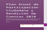 Plan Anual de Participación Ciudadana y Rendición de ... · Web viewAuthor Martha Patricia Ortiz Camacho Created Date 11/02/2018 15:26:00 Title Plan Anual de Participación Ciudadana