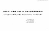 1984: MUJER Y ELECCIONES análisis del voto femenino en …openbiblio.flacsoandes.edu.ec/libros/digital/56234.pdfclases sociales. Consiguientemente, se hace necesario articular una