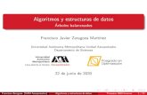 Algoritmos y estructuras de datos - Árboles balanceadosacademicos.azc.uam.mx/franz/aed/docs/balance.pdf · 2020-06-24 · Algoritmos y estructuras de datos Arboles balanceados Francisco
