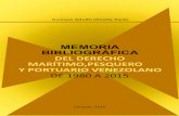 MEMORIA BIBLIOGRÁFICA DEL DERECHO MARÍTIMO ... BIBLIOGRAFICA...VIII MEMORIA BIBLIOGRÁFICA DEL DERECHO MARÍTIMO, PESQUERO Y PORTUARIO VENEZOLANO DE 1980 A 2015. Así como las personas