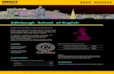 Edinburgh School of English · pensió completa e ls caps de setmana, programa social diari, material de classe, cer ﬁcat del curs. TRANSFERS Aeroport d’Edimburgh o estació de