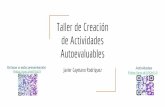 Taller de Creación de Actividades Autoevaluablesthales.cica.es/.../thales.cica.es.geogebra/files/t2.pdf · 2017-05-03 · Actividad 1. Dibujar una recta Usaremos la cuadrícula.