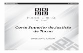 Corte Superior de Justicia de Tacna...2020/01/10  · Rueda y la Notaria de Ilo Dra. Yolanda Insúa, fe-cha 18/12/1998 VALOR DE TASACION : Valor de Tasación Comercial es S/ 80,586.65.(