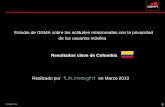 Estudio de GSMA sobre las actitudes relacionadas …...El estudio en Colombia se realizó en 2 partes, en Marzo 2013 Encuesta cuantitativa en línea (con una muestra total de 1.511