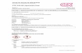 CTX-229 Kit reparación liner · (de acuerdo con el Reglamento (UE) 2015/830) CTX-229 Kit reparación liner Versión: 1 Fecha de revisión: 26/04/2016 Página 2 de 12 Fecha de impresión: