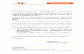 Mercado la siguiente información relativa a NBI Bearings Europe, … · 2020-07-27 · o registrada por NBI Bearings Europe, S.A. en su página web corporativa y en la página web