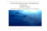 PROGRAMACIÓN GENERAL ANUAL 2019-2020 - jcyl.esiesjimenezlozano.centros.educa.jcyl.es/sitio/upload/... · 2020-01-29 · PROGRAMACIÓN GENERAL ANUAL 2019-20. IES José Jiménez Lozano