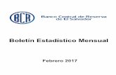 Boletín Estadístico Mensual€¦ · 2. La tasa de desempleo en la Zona Euro en el mes de febrero de 2017 fue 9.5%, registrando una disminución de 0.1 puntos porcentuales (p.p.)