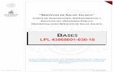 “Licitación Pública Local No. LPL 43068001-030-18 para la ......las Normas, Políticas y Lineamientos para la Contratación de Adquisiciones, Servicios y Enajenaciones de ‘Servicios