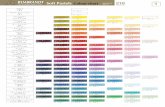 Page Soft Pastels Colourchart 218 1 QUALITY Coloursカラーチャートの見方 色No. 色名 カラーインデックス表示 色の種類の 表わし方 耐光性分布 205 PY184