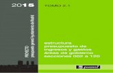 Proyecto Presupuesto 2015. Tomo 2 Volumen I€¦ · 802 club de campo villa de madrid,s.a. 803 madrid calle 30, s.a. 901 consorc. esc.tauromaquia marcial lalanda 902 consorc. ...