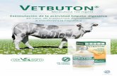 Estimulación de la actividad hepato-digestiva en caso de ... · Vetbuton 100 mg/ml solución inyectable para bovino, ovino, caprino, porcino y equinos. Sustancia activa: Menbutona