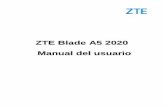 ZTE Blade A5 2020 Manual del usuario · 5 ADVERTENCIA Información de seguridad que, de ignorarse, puede causar daños graves en el equipo o peligro para la seguridad personal. N.º
