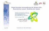 Experiencias innovadoras de Desarrollo Econói l ...€¦ · Autoridades que actúan por delegación en Honduras (Micro) Gobierno unitarios, 2 niveles. utoridades que actúan por