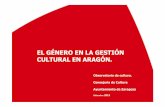 El género en la gestión cultural en Aragón. Febrero 2013Introducción (I) ♦ En españa, el empleo en el sector cultural representa actualmenteel 2,6% del empleo total. Resulta