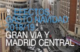 EFECTOS GASTO NAVIDAD 2018/19 GRAN VêA Y MADRID … · gasto en Navidad en el conjunto de la ciudad, que se dispara un 8,6% por el efecto Madrid Central y un 9,5% con el de Gran