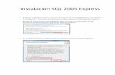 Instalación SQL 2005 Express - aptour.com.ar · Configuración Microsoft Sql 2005 Express Una vez instalado localizar la carpeta Microsoft SQL Server 2005 como se ve en la siguiente