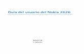 Guía del usuario del Nokia 2626download-support.webapps.microsoft.com/phones/files/guides/Noki… · exactitud, fiabilidad y contenido de este documento. nokia se reserva el derecho