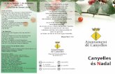 Nadalencs - Benvinguts al web de l'Ajuntament de Canyelles · a les 20h. a l’Església de Santa Magdalena 26 de desembre El quinto de Nadal a les 18h. a la Sala Multicultural organitza: