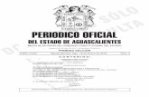 PERIODICO OFICIAL - Aguascalientes€¦ · Constitución Política del Estado, se declara oficialmente la Apertura de los trabajos de la Diputación Permanente para el Primer Período