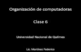 Organización de computadoras Clase 6 - unq.edu.arorga.blog.unq.edu.ar/wp-content/uploads/sites/5/2015/09/clase-pto-fi… · •Ejemplo: BSS(6,4) –Mínimo: 000000 0 –Máximo: