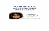 MEMORIA DE ACTIVIDADES 2013/2014 - Harapan Project · PROGRAMA EDUCATIVO: Este programa surge ante la necesidad de fomentar la importancia de la educación y concienciar de ello a