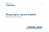 Equipo portátil - Asusdlcdnet.asus.com/pub/ASUS/nb/G551JW/0C0A_S9399_A.pdf · No coloque el equipo portátil sobre superficies de trabajo irregulares o inestables. El equipo portátil