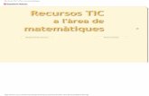 Recursos TIC a l'àrea de matemàtiquesaismael/noucurs/pdfdoc/rtic_mates.pdf · 2006-02-09 · Ús de les TIC Ús de les TIC Influències de les TIC Per treballar.El professorat passa