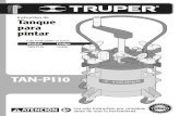 16908 Instructivo Es-Ing - Truper · ESPAÑOL ENGLISH TAN-PI10. ... Se recomienda utilizar compresores de al menos 3 CV con depósito de 100 litros. ... 150% de la máxima presión