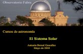 El Sistema Solar - Webnode Si… · El Sistema Solar Antonio Bernal González Mayo de 2018 . Nube primigenia . Condensación de la nube . Nacimiento de los planetas . Mercurio Mercurio