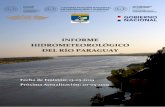 INFORME HIDROMETEOROLÓGICO DEL RÍO PARAGUAY · Paraguay Para la semana del 12 al 18 de mayo se esperan lluvias en las cuencas media y baja del río Paraguay, pero por debajo de