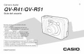 S QV-R41/QV-R51 - Support | Home | CASIO · 2 pilas de níquel metal hidrido recargables de tamaño AA (HR-3U ) Unidad cargadora (BC-5H) * La