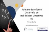 Route&to&Excellence& Desarrollo&de& Habilidades&Direc4vas ...€¦ · Habilidades Directivas y resolución de conflictos. Executive Coach en el programa Lidera, IQS Business Alumni.
