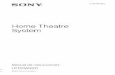 Home Theatre System · 2ES Nombre del producto: Sistema de cine para el hogar Modelo: HT-DDW5500 POR FAVOR LEA DETALLADAMENTE ESTE MANUAL DE INSTRUCCIONES ANTES DE CONECTAR Y OPERAR