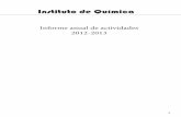 Informe anual de actividades 2012-2013 · 2018-11-22 · Informe de actividades 2012-2013 Dr. Gabriel Eduardo Cuevas González Bravo ... otra desde la Coordinación de la Investigación