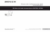 Guía de referencia del instalador - Daikin · Tabla de contenidos Guía de referencia del instalador 3 RRLQ004~008CA + RHBH/X04+08CB Bi-bloc de baja temperatura ROTEX HPSU 4P384979-1