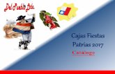 Cajas Fiestas Patrias 2017 - Del Pueblodelpueblo.cl/CatalogoFiestasPatrias.pdf · 2018-10-29 · Catálogo de Cajas de Fiestas Patrias año 2017. Caja Banderita Chilena $ 7.500 +