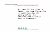 Financiación de la internacionalización y valoración de ... · y Administración de Empresas Rafael Bergamín, 16 B - 28043 Madrid Tels.: 91 547 44 65 - 91 547 37 56 Fax: 91 541