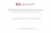 Universidad de Navarra · Anexo 1: Sesiones del Programa-Guía para el Desarrollo de Competencias Emocionales, Educativas y Parentales. Anexo 2: Programa “Hacia la corresponsabilidad