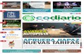APRUEBA JIAPAZ NUEVAS TARIFAS - Ecodiario Zacatecas€¦ · cen al sector, como la presen - tada por la senadora Claudia Anaya Mota con la que busca que se establezca el tipo penal
