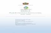 Estado Plurinacional de Bolivia...2017/04/20  · - Mapa Estratégico PLAN ESTRATÉGICO INSTITUCIONAL 2016 -2020 Estado Plurinacional de Bolivia Calle Capitán Castrillo No. 434 Teléfono: